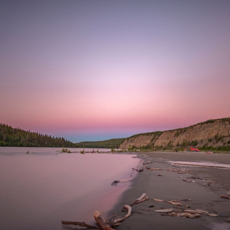 Sunset in Alaska - McCarthy River Tours
