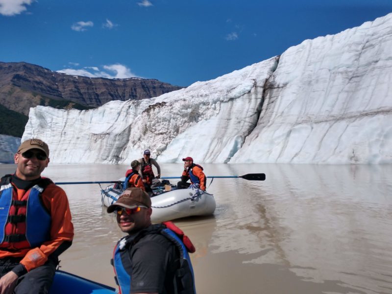 giant iceberg nizina lake Mccarthy Alaska travel