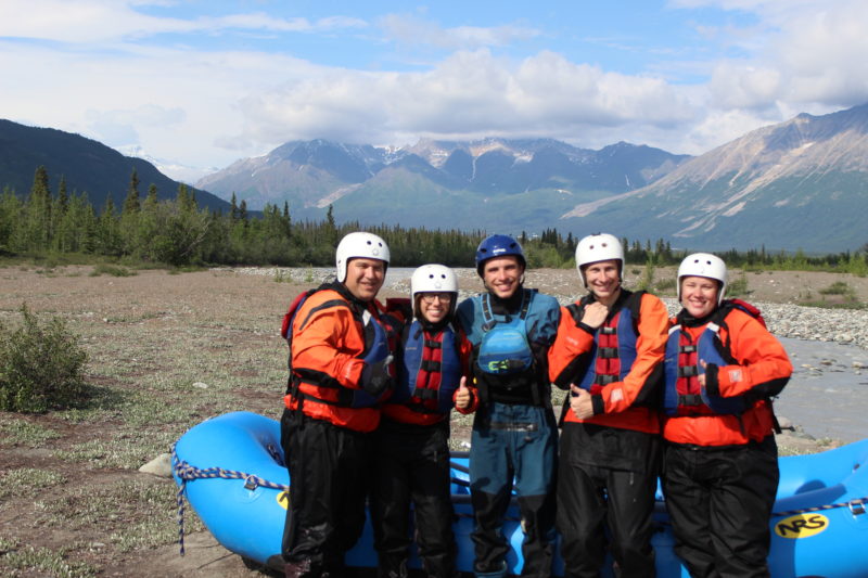 Alaska Adventure Rafting - Mccarthy Group of rafters